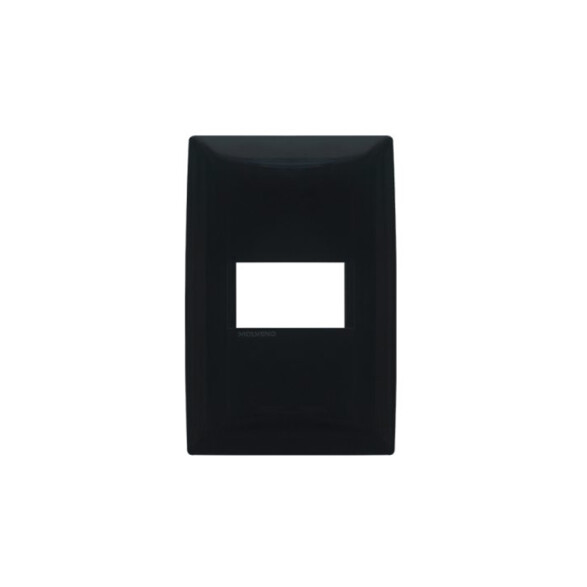 Plaqueta para 1 módulo gris - Atenea Clásica M48620