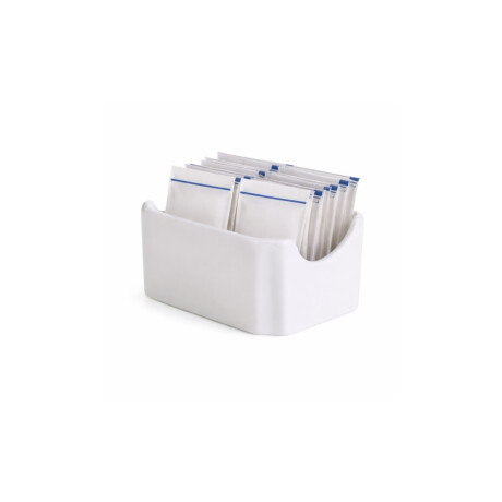 Porta Sobres Azúcar de Porcelana Blanca 10.2 x 7.1 cm Actualite Porta Sobres Azúcar de Porcelana Blanca 10.2 x 7.1 cm Actualite