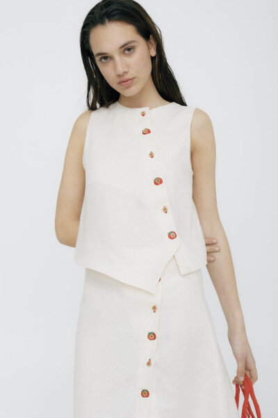 PRE VENTA TOP RAÍZ Blanco