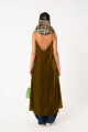 VESTIDO LARGO DE BRETEL FINO Verde