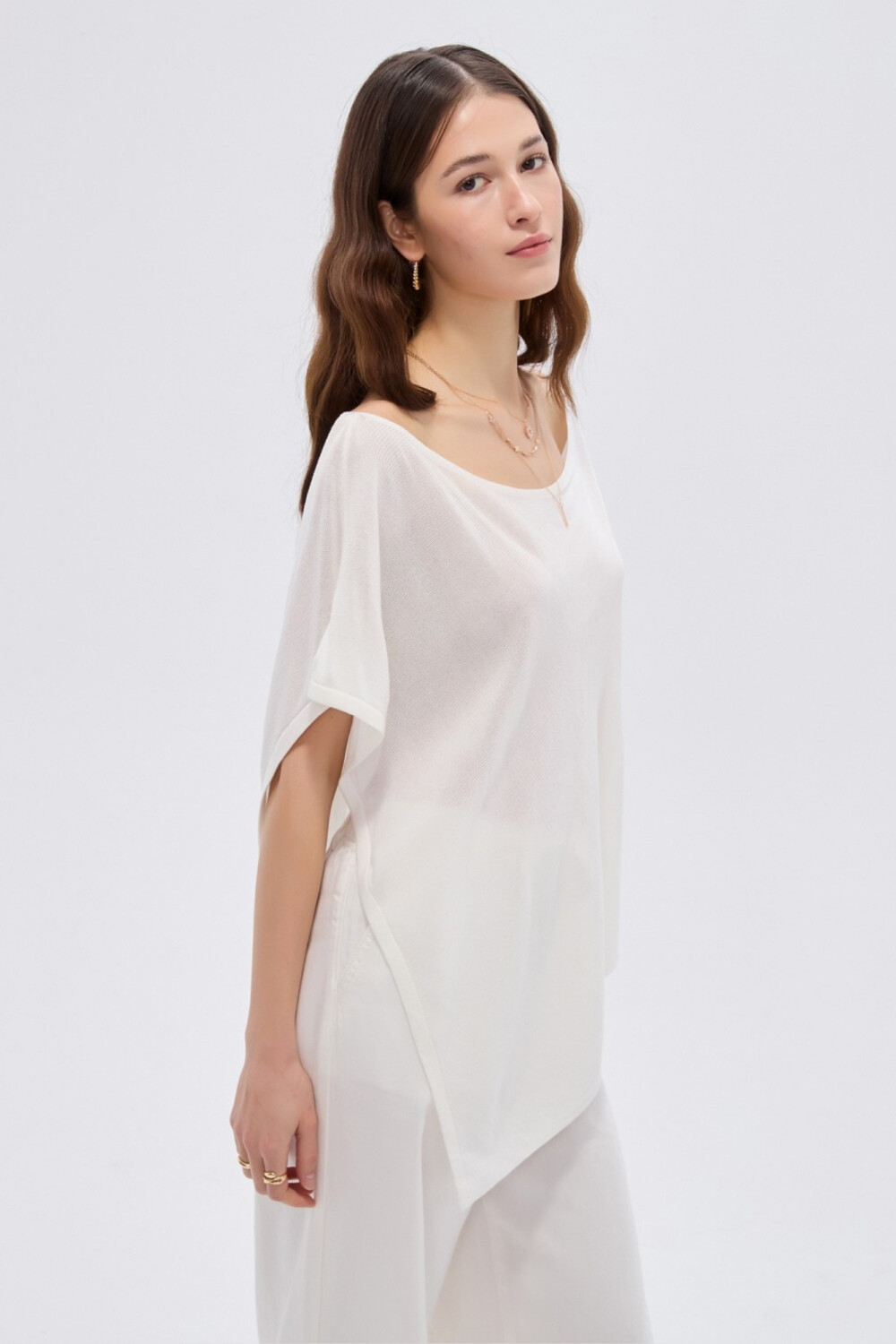 Poncho Frial Marfil / Off White