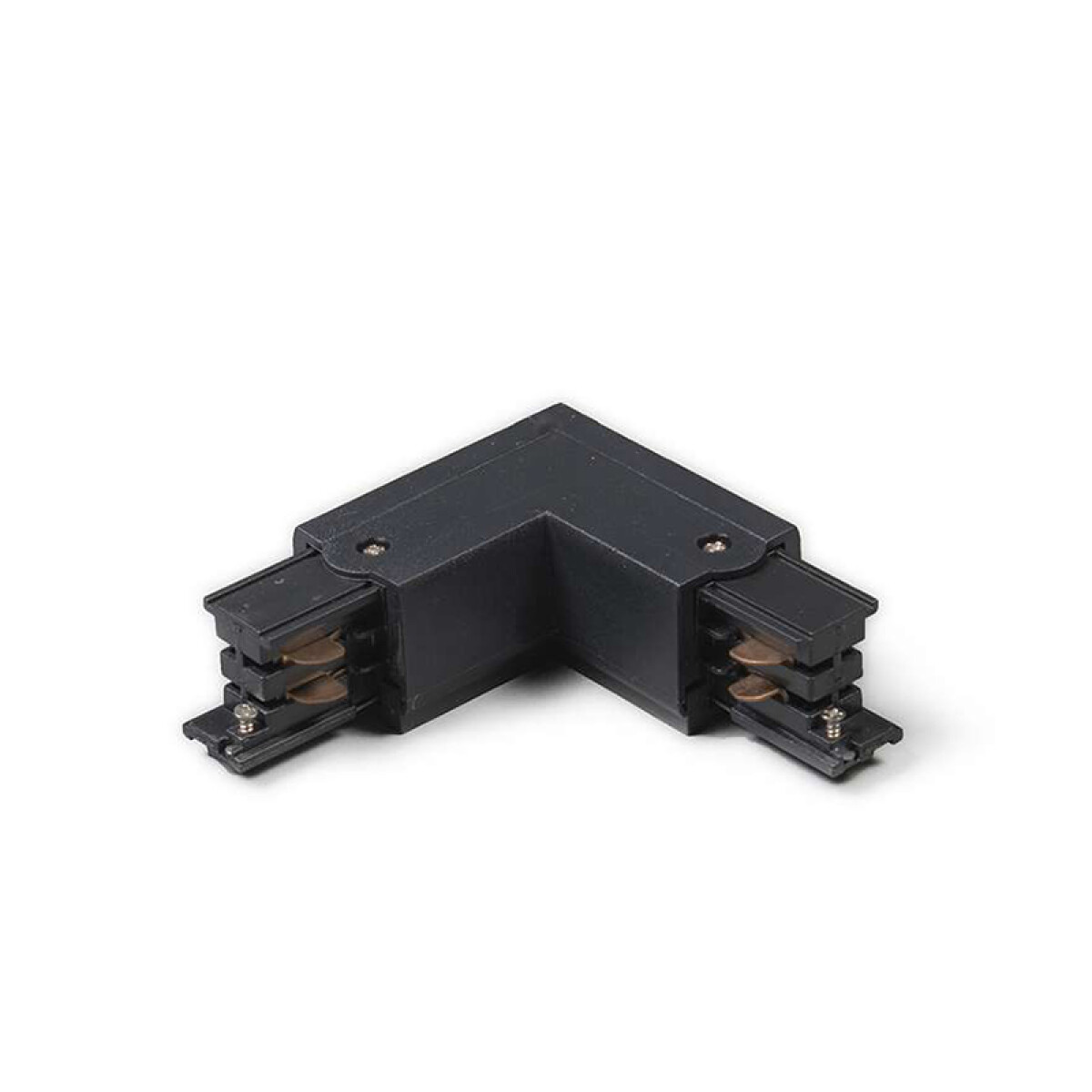 Conector negro en "L" para riel de 3 vías - PH9333X 
