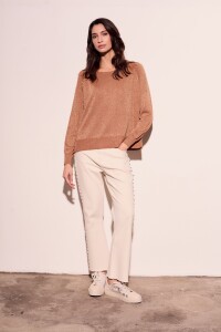 Sweater Lurex Camel