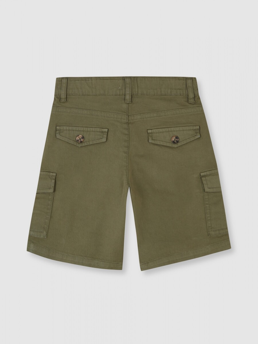 Pantalon Corto Cargo Piedra