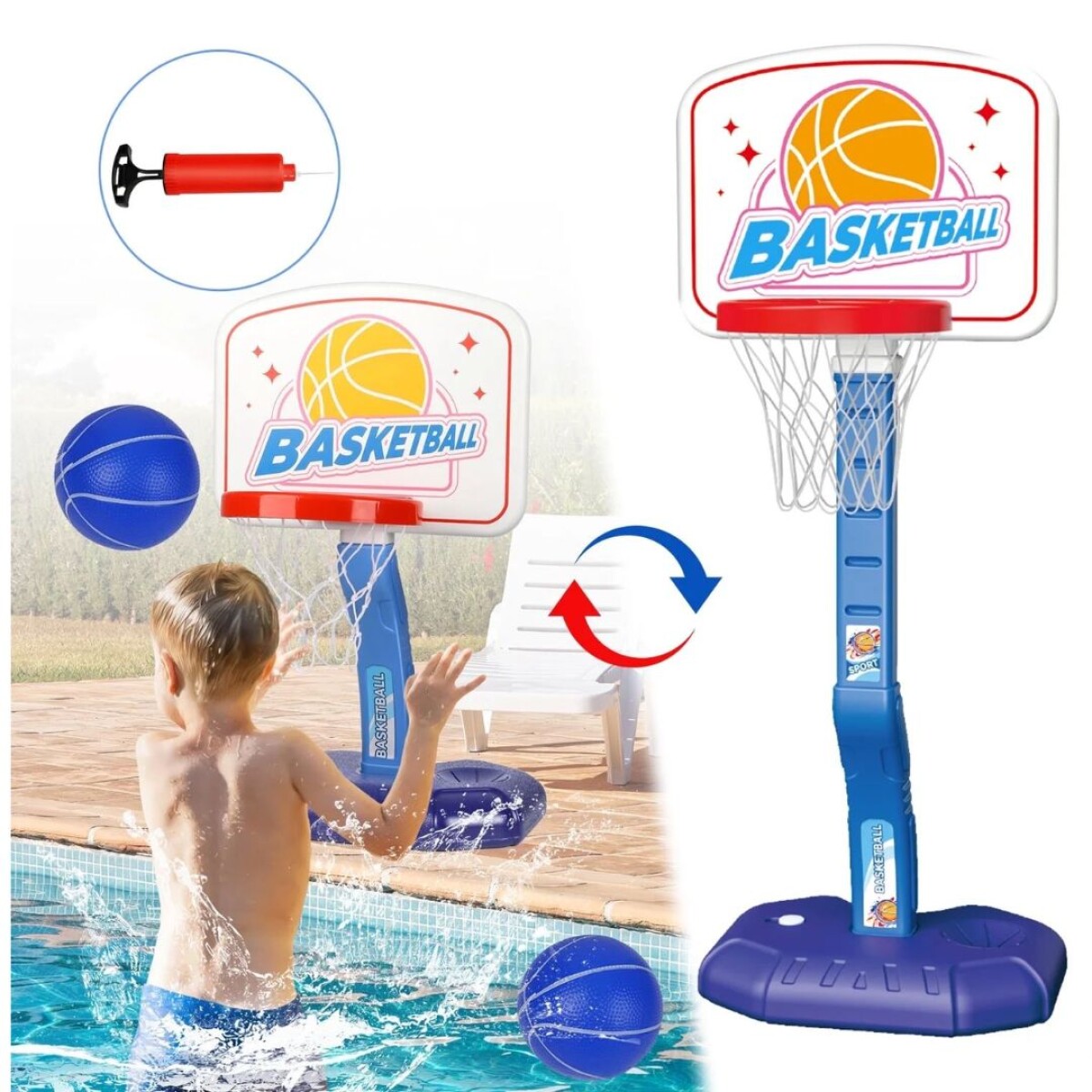 Aro de Basquet para Piscina - Aro De Basquet Para Piscina 