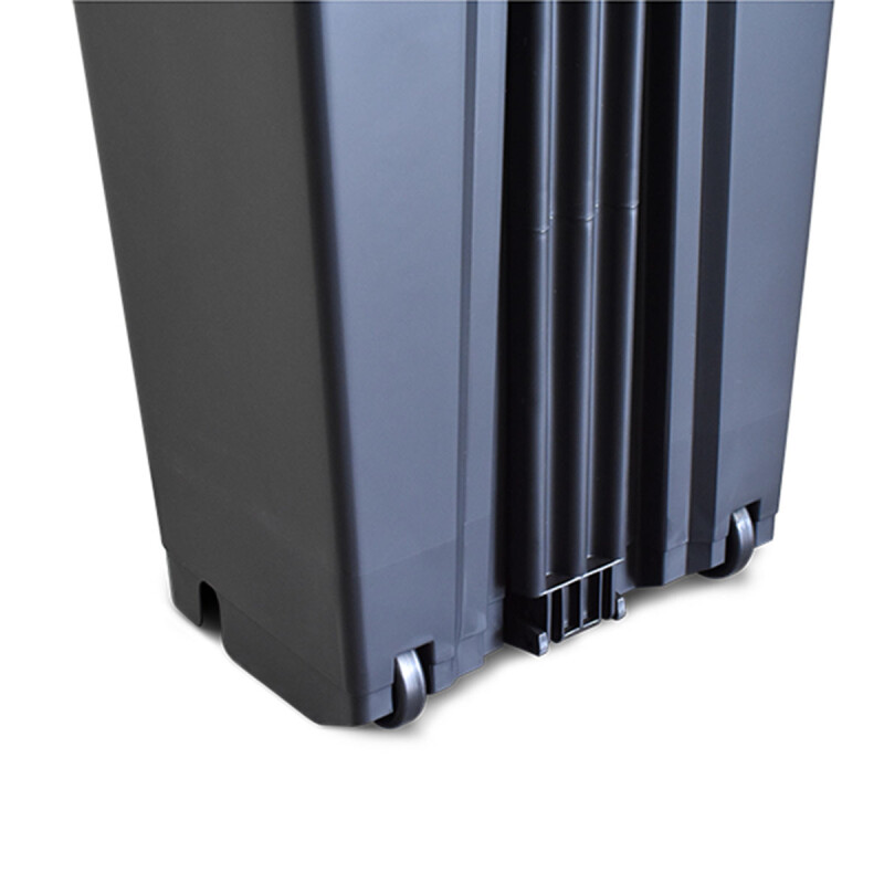 Tarro de residuos con ruedas pedal 60 lts VERDE