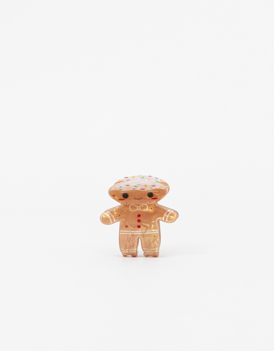 Broche Acrílico Galleta Jengibre 