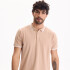 Remera Polo Stripped Beige