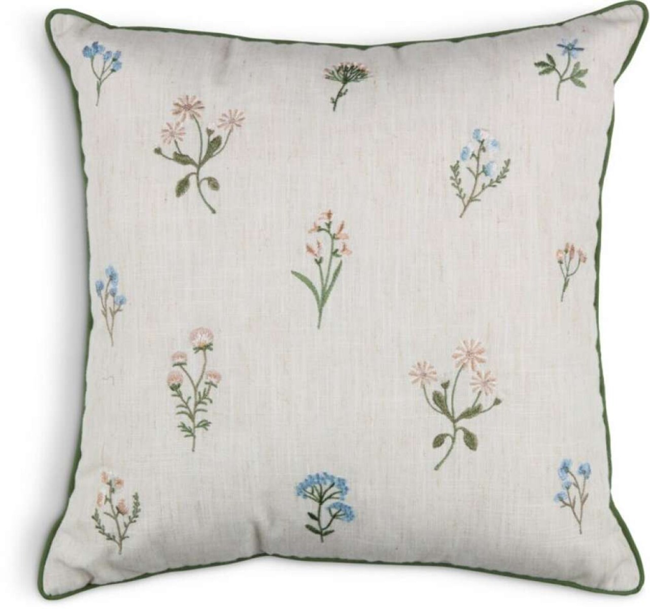 Almohadón VALERIANA 45x45 beige/verde - peso: 0.656 