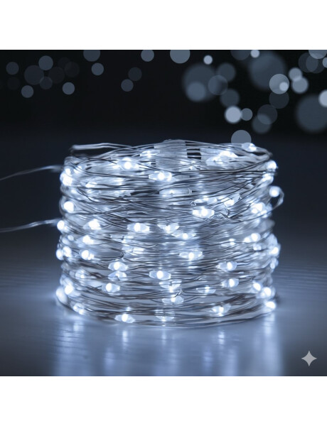 GUIA LUCES 100 CHISPITAS FIJAS LUZ BLANCA GUIA LUCES 100 CHISPITAS FIJAS LUZ BLANCA