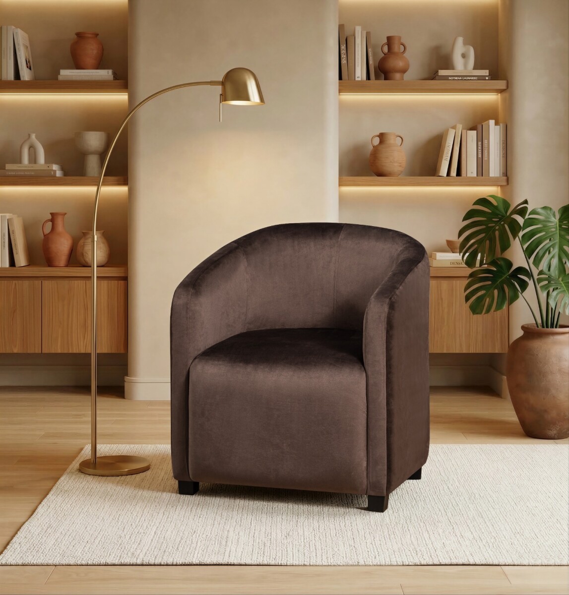 BUTACA POLTRONA SILLÓN SOFÁ 1 CUERPO - Color Café 