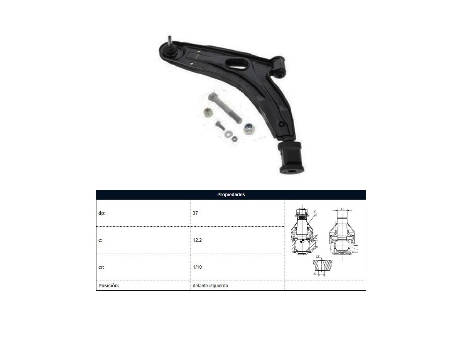 Parilla De Suspension Del Fiat Uno Duna Elba Premio 93-00 Izq 