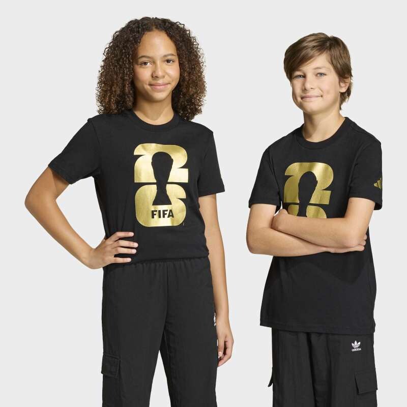 Remera Adidas Oficial Copa Mundial FIFA 2026 Negro