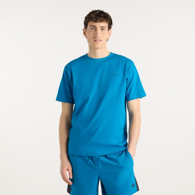 Remera New Balance de Hombre - Athletics - MT41533NOS BLUE