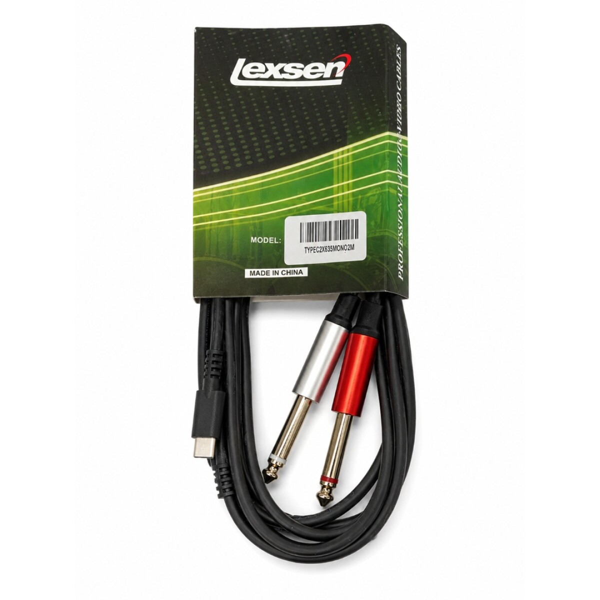 Cable Adaptador Lexsen Yc886 2 Plug A 1 Usb Tipo C 2m 