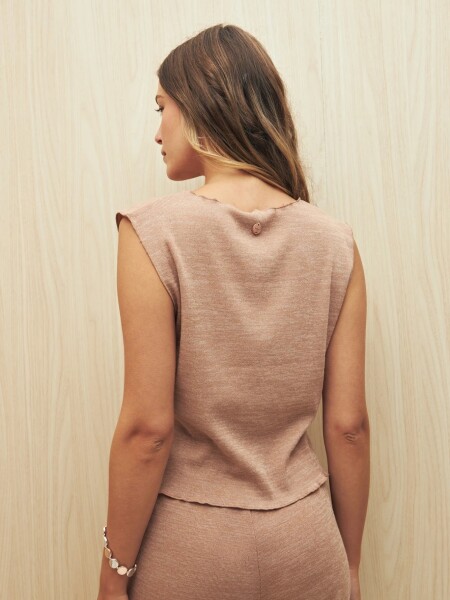 CHALECO ALLIE FEDRA BEIGE