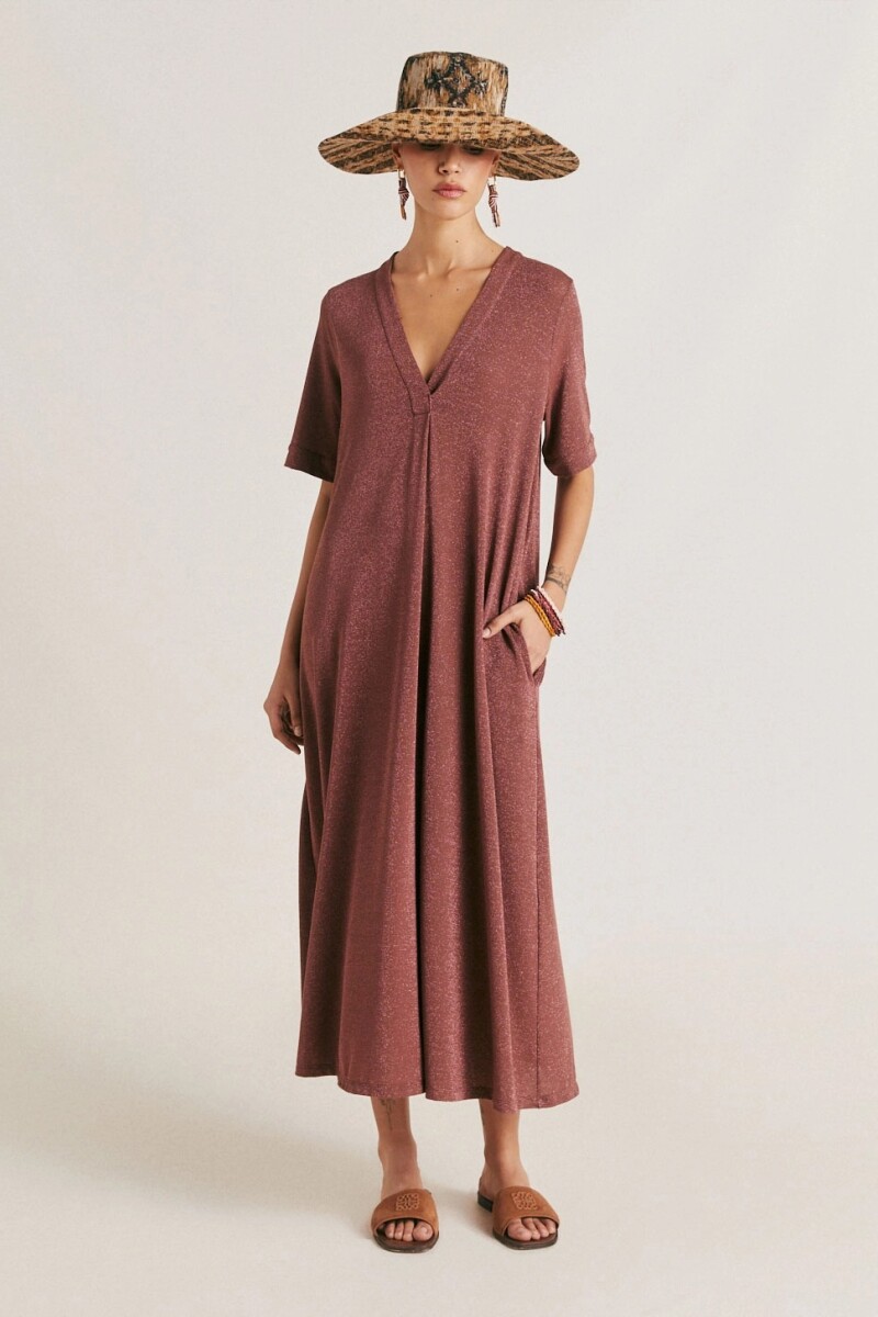 VESTIDO ALTAMURA Terracota