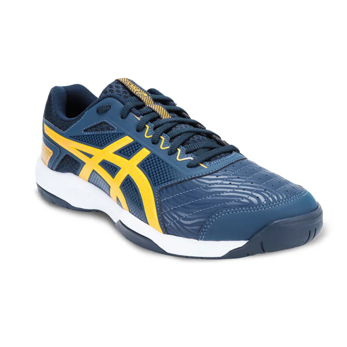 Zapatillas Championes De Tenis Deportivos Para Hombre Asics Gel-Backhand - Azul y Amarillo 