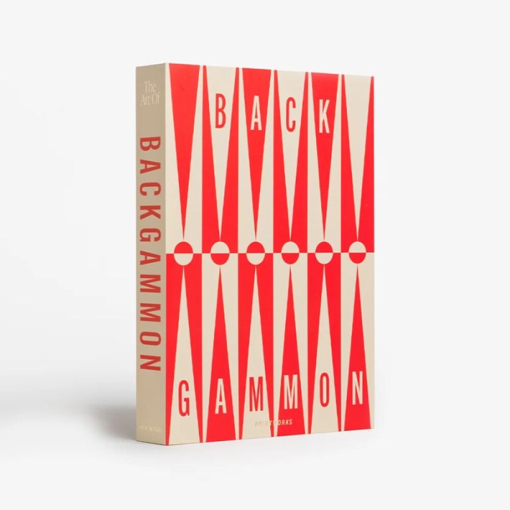 PRINTWORKS JUEGO DE BACKGAMMON ROJO CREMA PRINTWORKS JUEGO DE BACKGAMMON ROJO CREMA