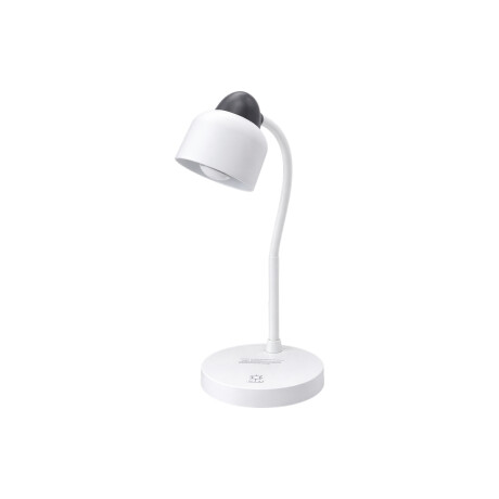 Lámpara de escritorio clasica blanca y gris Blanco