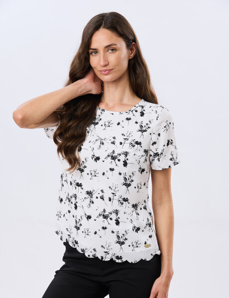 BLUSA CLÁSICA Flor