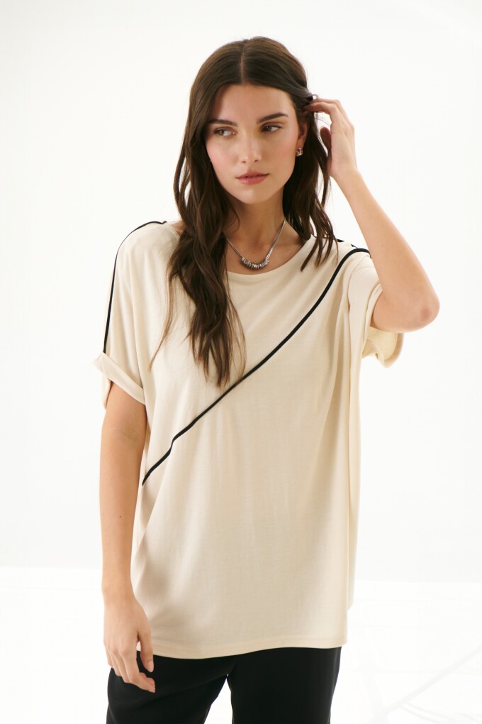 REMERA DIAGONAL NATURAL