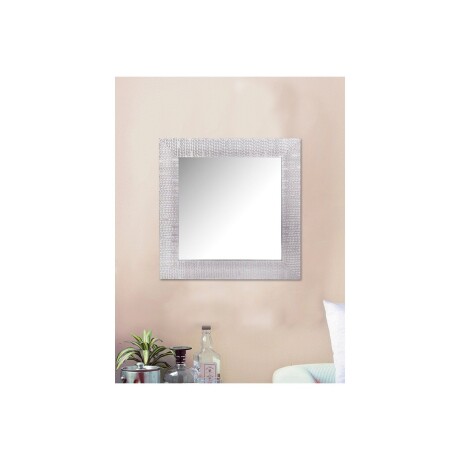 Espejo cuadrado plateado o dorado de 60 × 60 cm para decoración de interiores Espejo cuadrado plateado o dorado de 60 × 60 cm para decoración de interiores