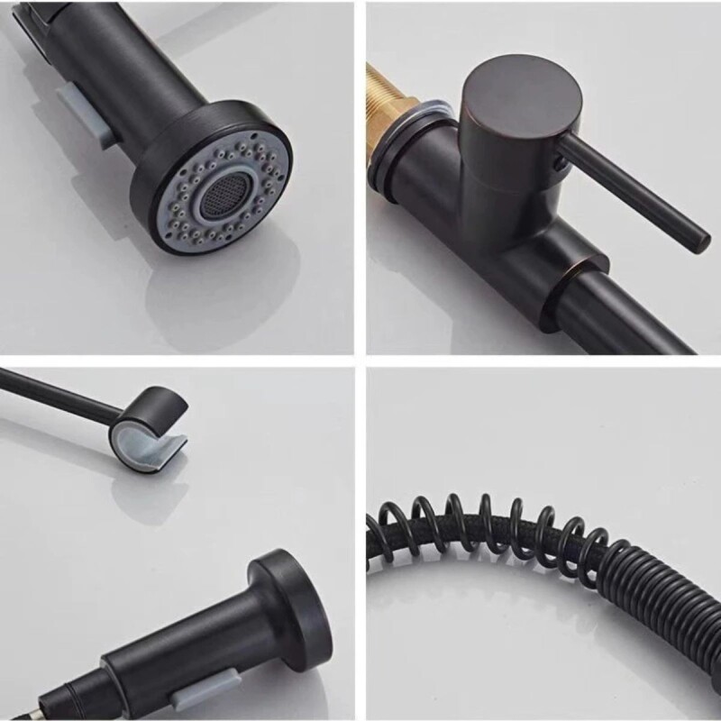 Canilla Cocina Grifo Monocomando Griferia Flexible Negro Canilla Cocina Grifo Monocomando Griferia Flexible Negro