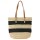 Bolso playero Canva Gold tejido Negro