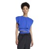 Remera Adidas Power Boxy 3 Rayas Azul