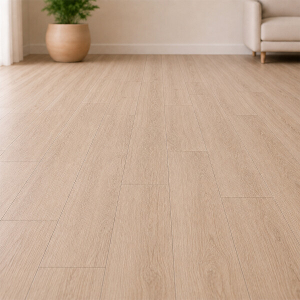Vinílico autoadhesivo piso PVC 1m2 = 7 placas Beige