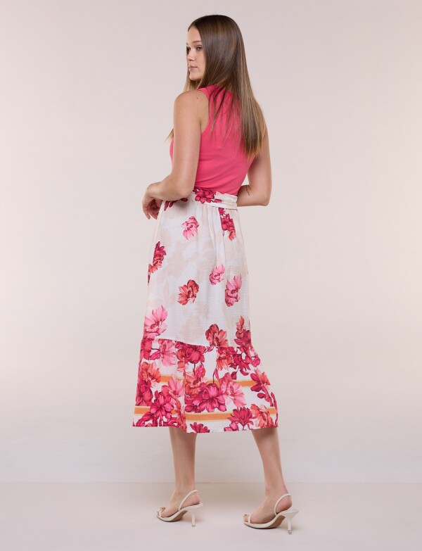 Vestido Maxi Combinado FUCSIA/MULTI