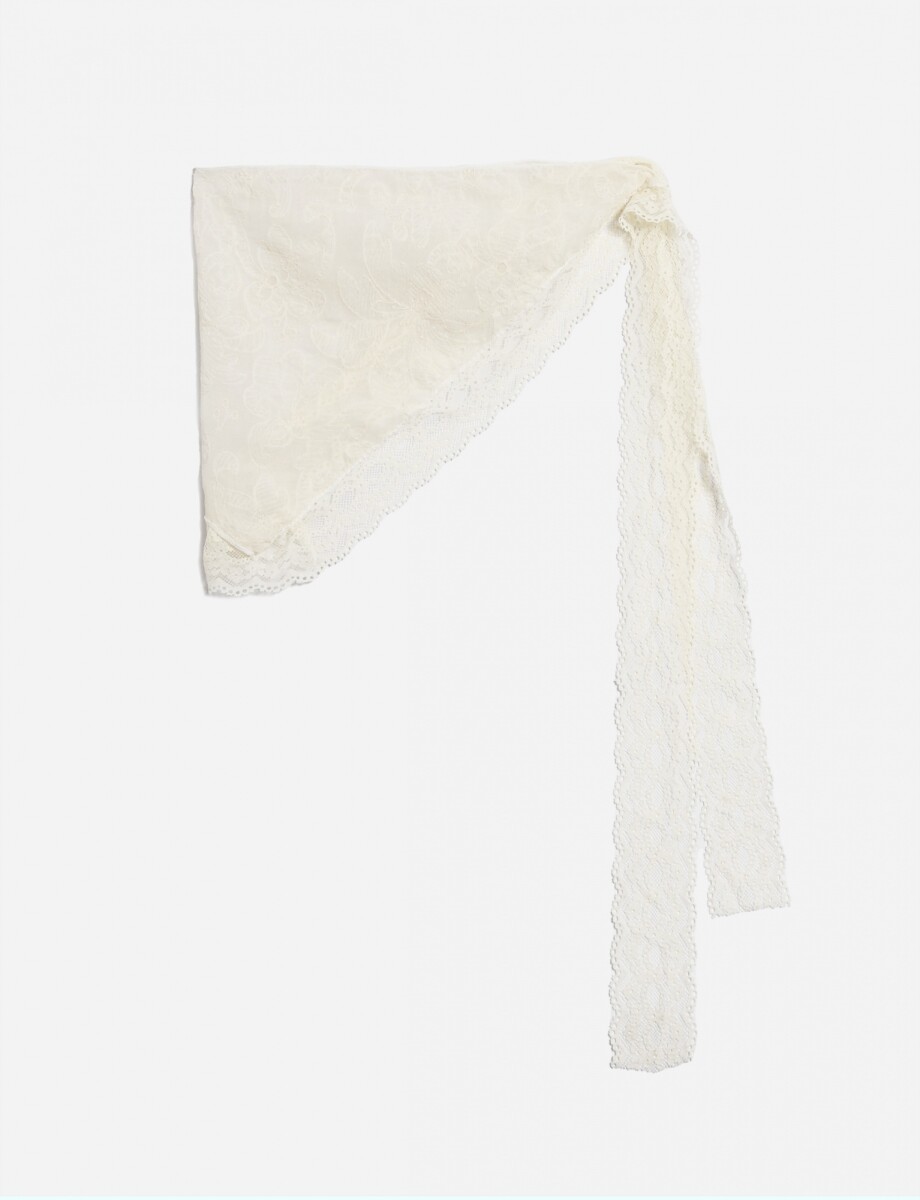 Falda encaje - blanco 