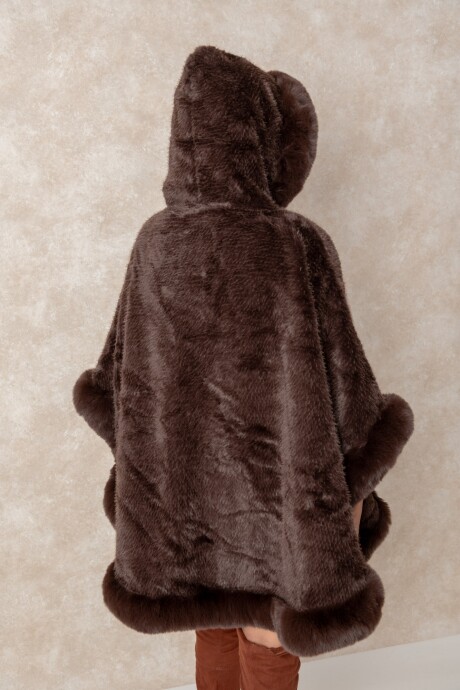 PONCHO GLENDYS Chocolate