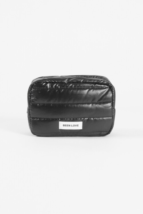 Estuche puffy negro