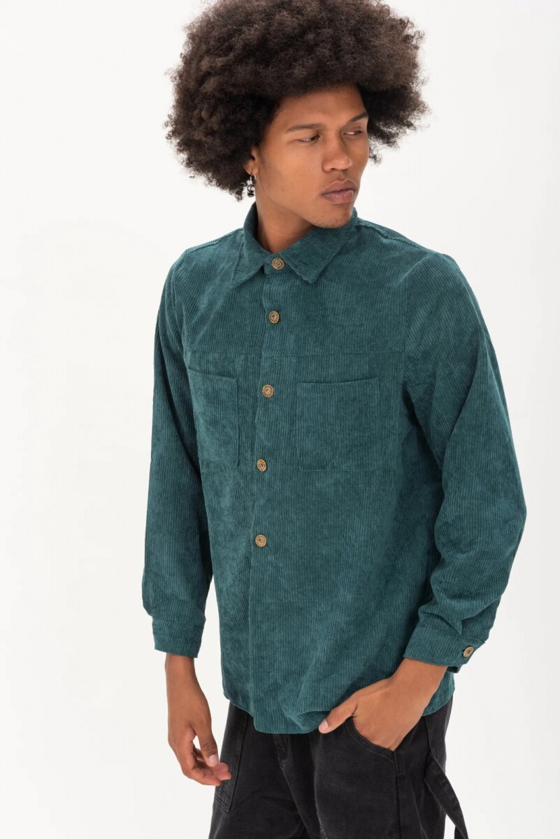 Camisa Cord - Verde 