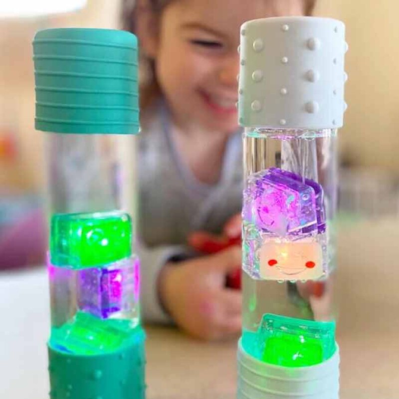 Glo Pals Light Up Cube Set de 4 cubos Violeta