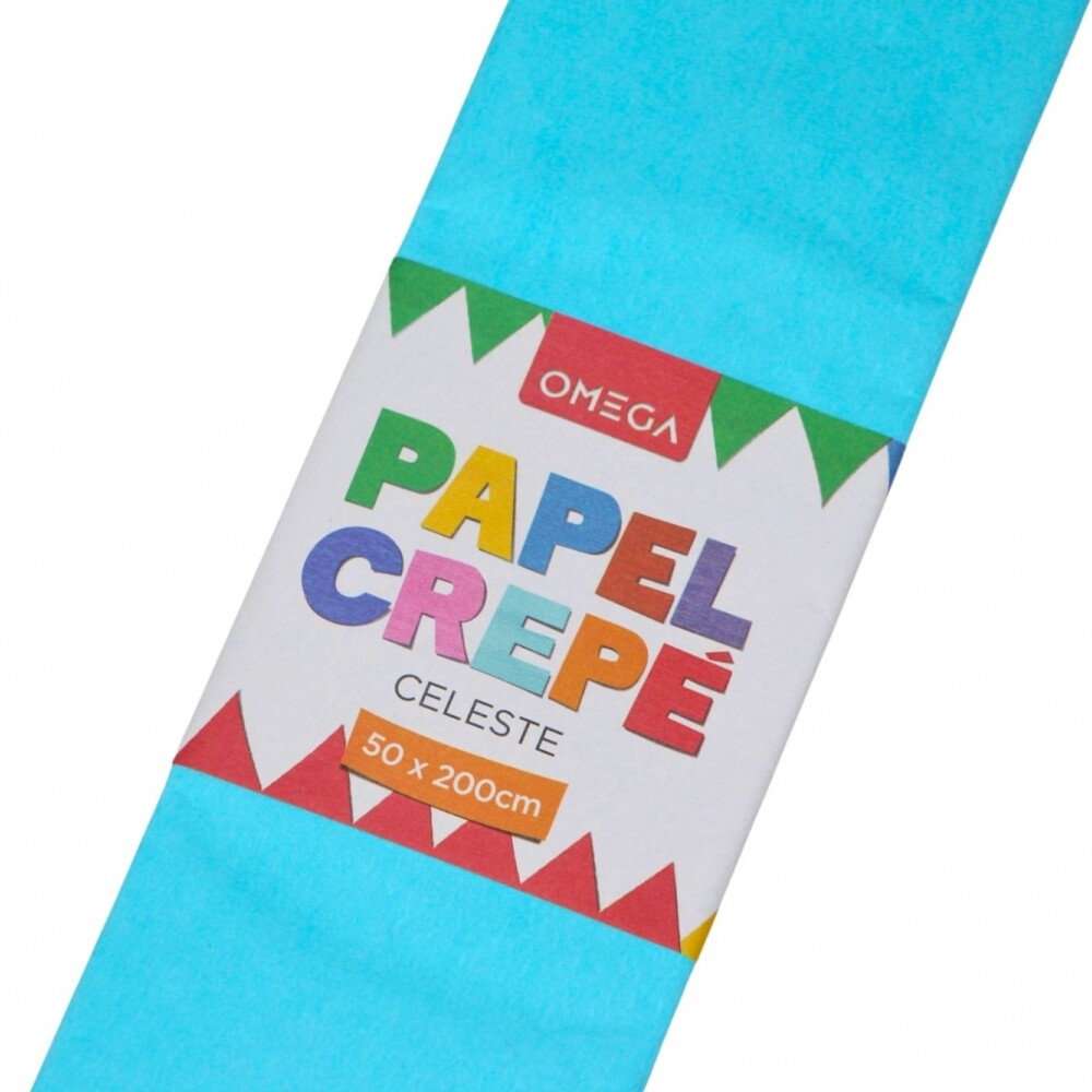 PAPEL CREPE 2MTS.X0.50 COLOR CELESTE