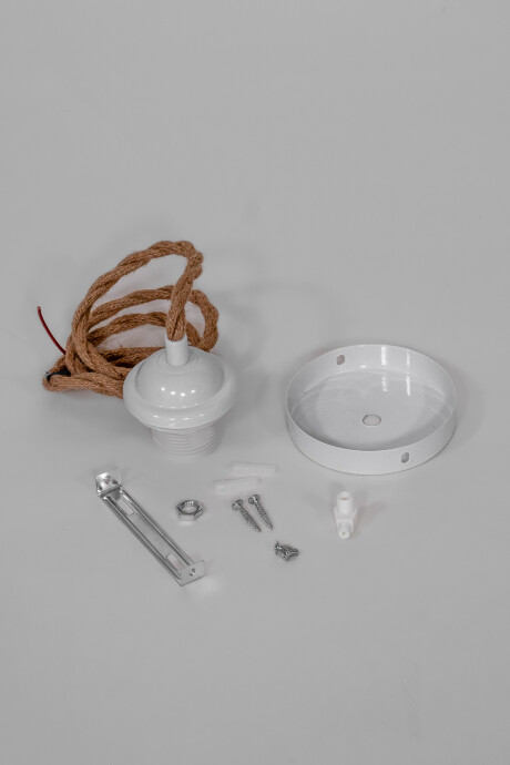 Portalámpara Portalámpara Cable Cuerda 1m, Caja Pvc 8 Color Unico