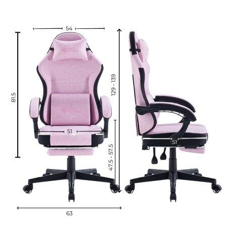 SILLA GAMER SHOT- PINK COLOR ROSA 001