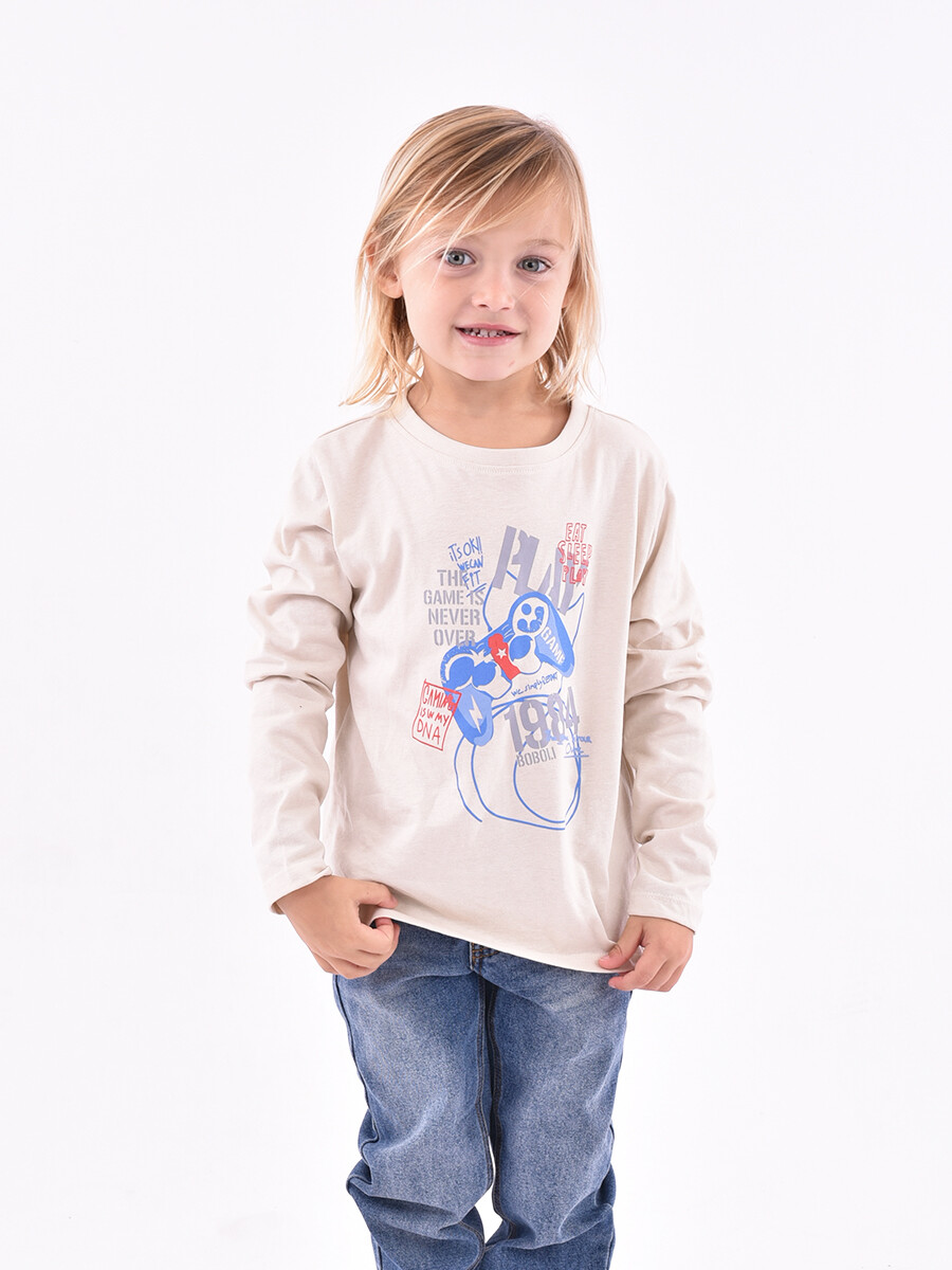 REMERA RAFAEL - BEIGE 