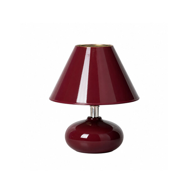 Lampara Oval Bordeau YF13071 22 cms Lampara Oval Bordeau YF13071 22 cms