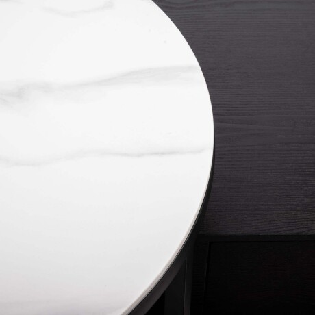 MESA RATONA METAL-Y-PIEDRA NEGRO ALLEANZA NEG/BCO