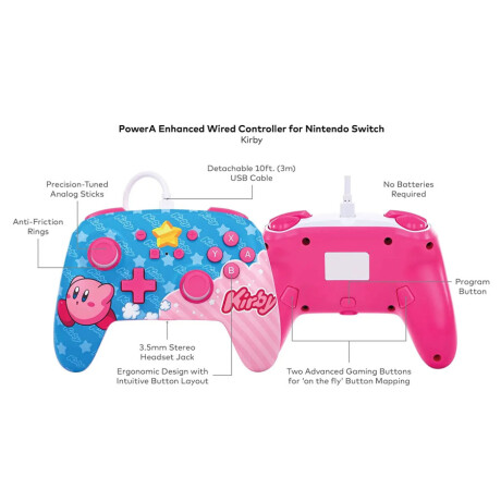 Control Power A para Nintendo Switch Cableado - Kirby Control Power A para Nintendo Switch Cableado - Kirby