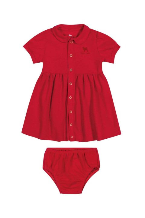 Conjunto Vestido Con Bombacha - Rojo Conjunto Vestido Con Bombacha - Rojo