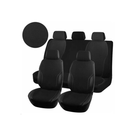 Cubreasiento Universal En Cuero Sintetico Y Tela Negro