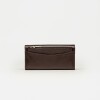 Billetera The Circle en cuero liso Chocolate