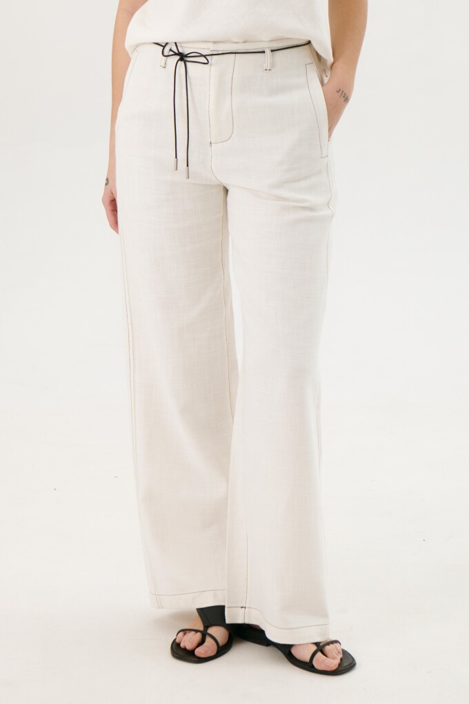 PANTALON LINO ART BLANCO