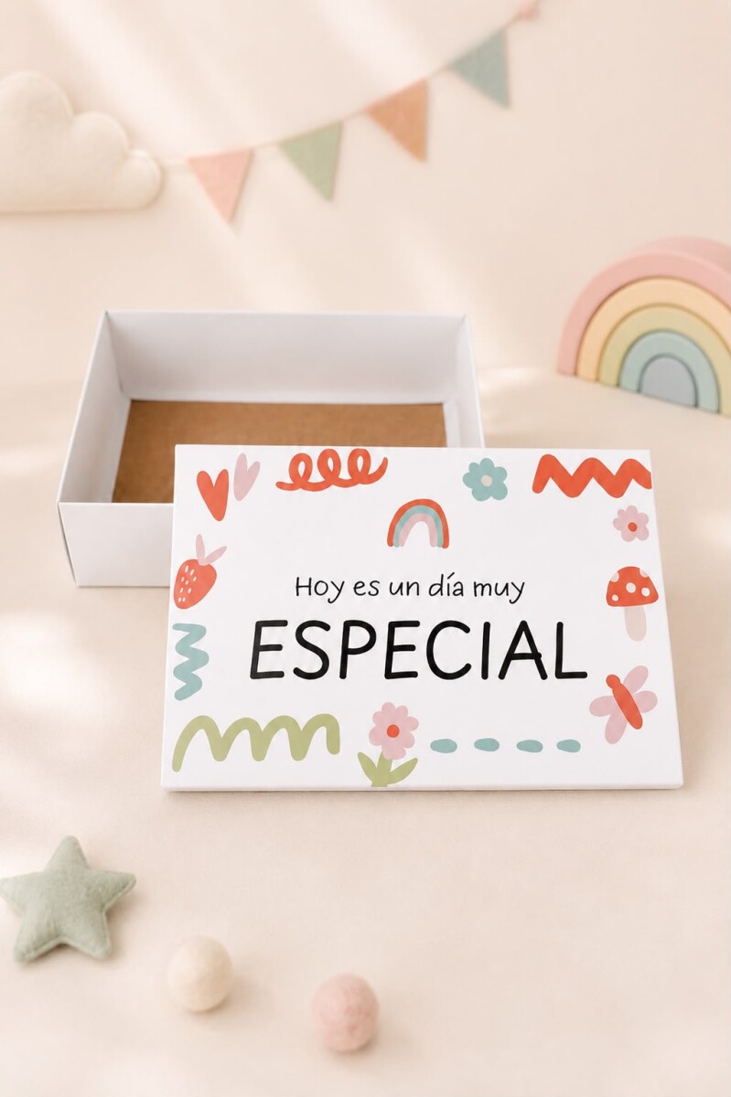Caja Rectangular Impresa 20x30x9 cm - Día del Niño 