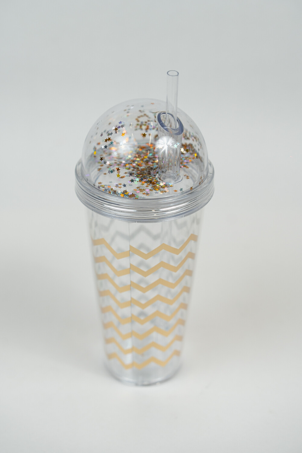 Vaso Con Tapa + Sorbito Glitt Estampado 2